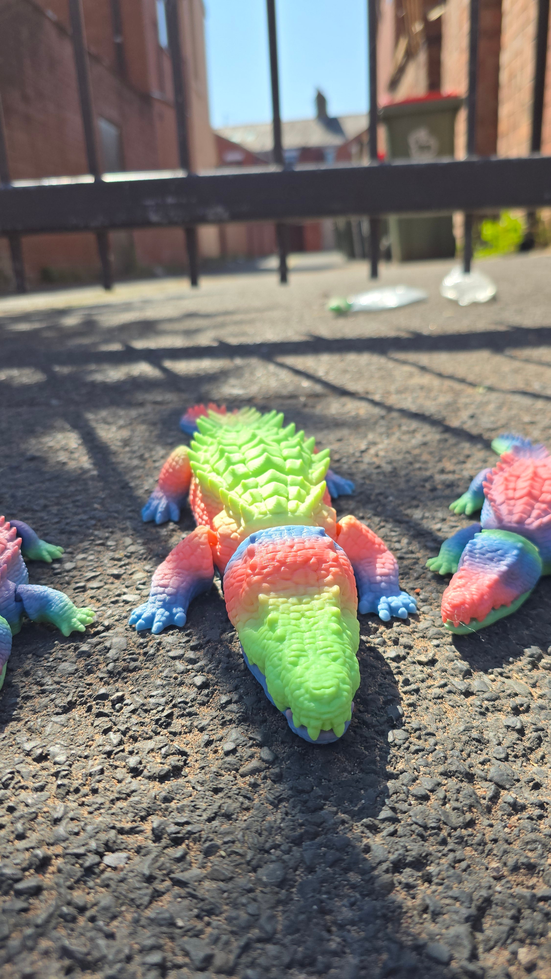 Articulated Crocodile – 40cm Snappy Jaw 3D Printed Fidget