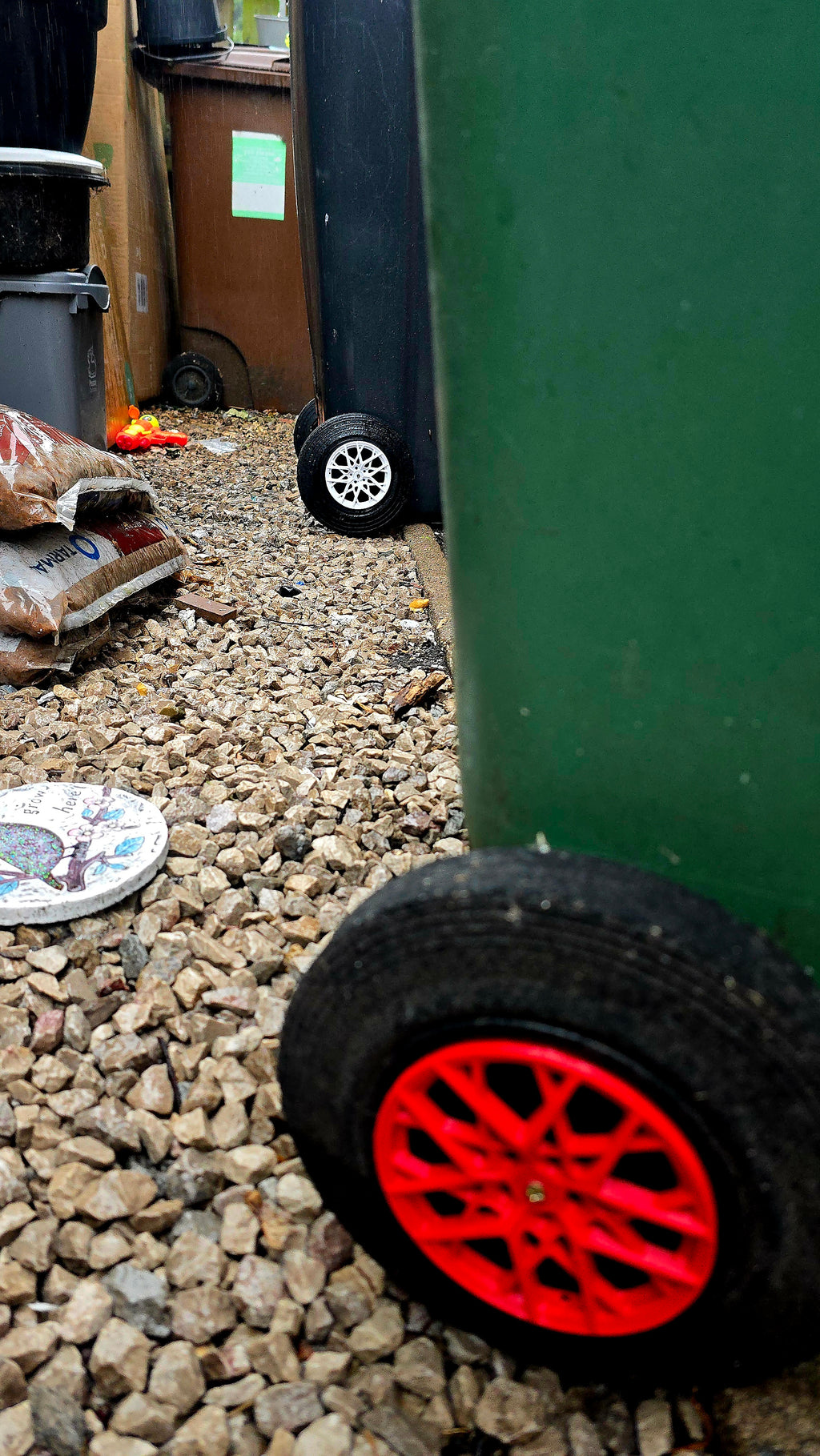 3D Printed Wheelie Bin Alloy Rims – Custom Multi-Spoke Bin Wheel Covers