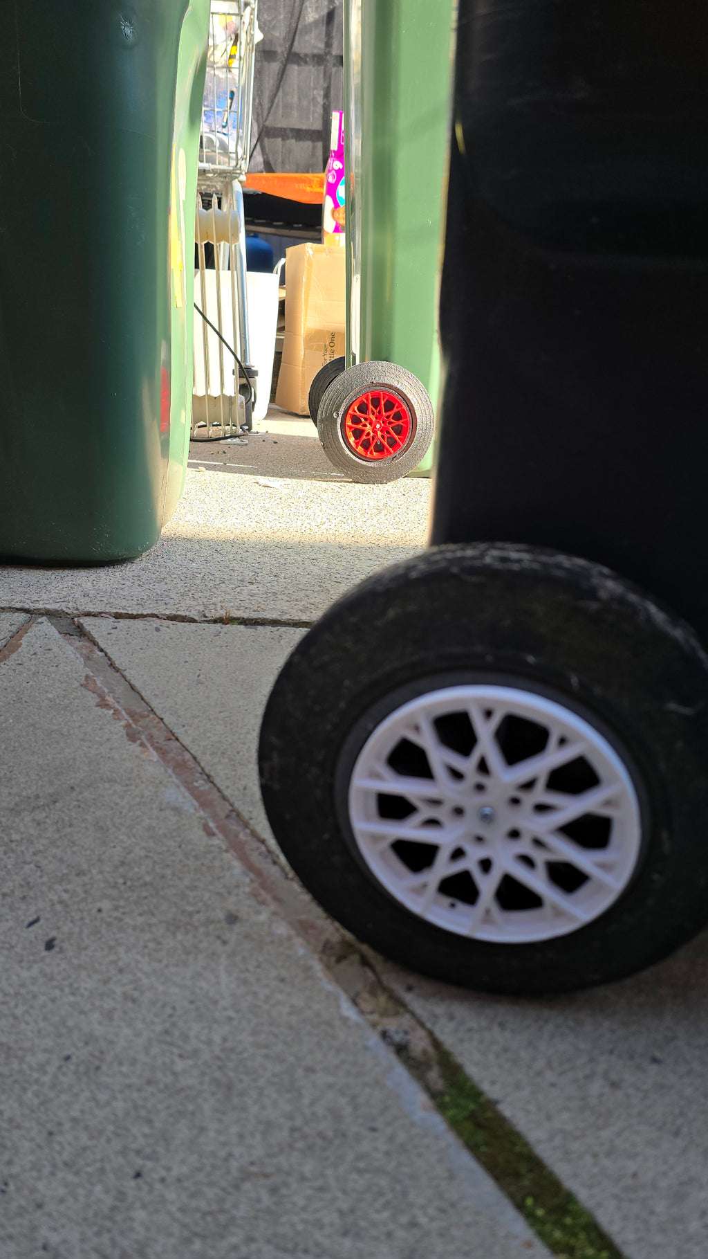 3D Printed Wheelie Bin Alloy Rims – Custom Multi-Spoke Bin Wheel Covers